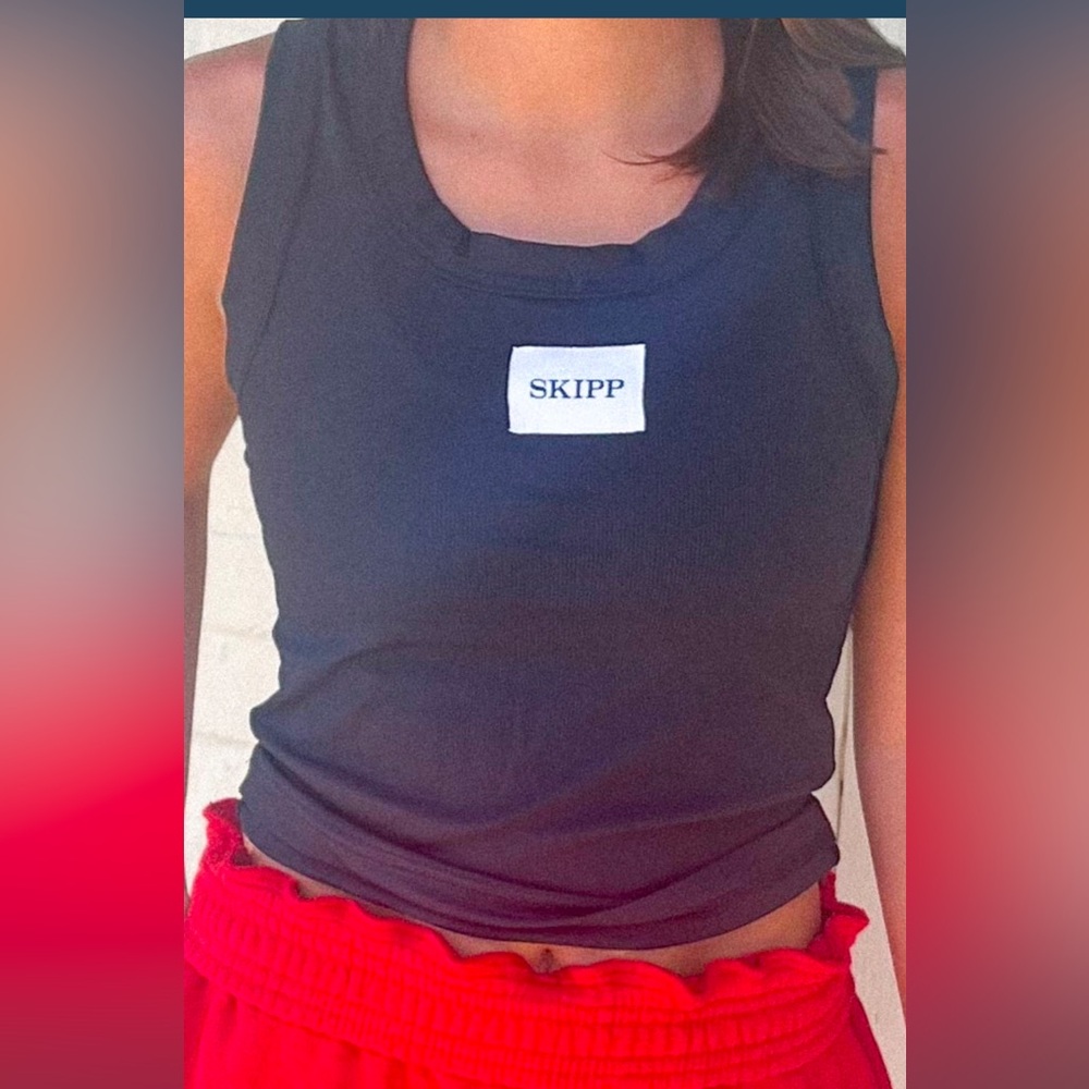 Navy Skipp Tank Top